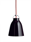 Caravaggio P1 taklampa, blanksvart 16,5cm