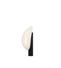 Tense Portable Table Lamp, White Tyvek Shade and Black Base