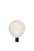 Tense Portable Table Lamp, White Tyvek Shade and Black Base