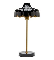 Wells bordslampa, Svart/guld 50cm