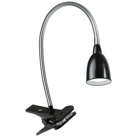 Stella Clip LED klämlampa, svart