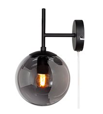 Boyle Vägglampa, Rökgrå Ø18cm
