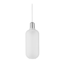 Amp Lamp pendel, large vit/krom