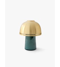 Raku Portabel bordslampa SH8, Blågrön/mässing