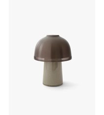 Raku Portabel bordslampa SH8, Beigegrå/brons