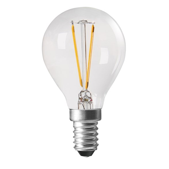 Shine LED Filament Klot Clear E14 2,5W, Dimbar