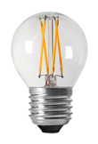 Shine LED Filament Klot Clear E27 4W, Dimbar