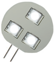 G4 LED 3-SMD White Back-pin 0,45W