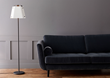 Wrap golvlampa, antracit/vit 154cm
