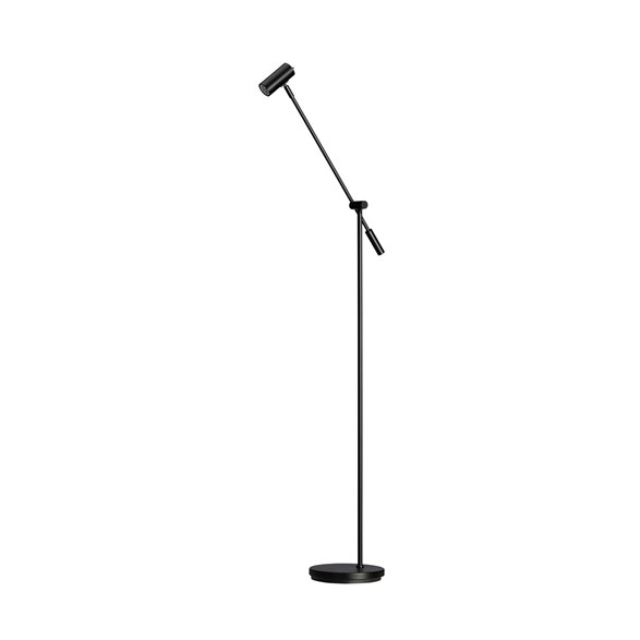 Cato golvlampa all black dimbar GU4/MR11