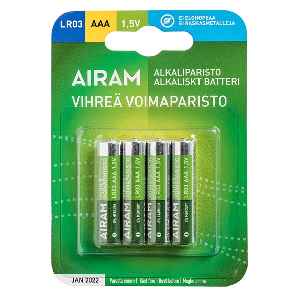 Gröna Power Batterier AAA, 4-pack
