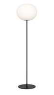 GLO-BALL F3 golvlampa, Svart/Opalglas 185 cm