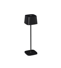 Capri bordslampa svart fyrkantig