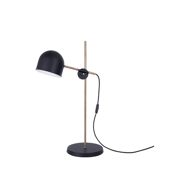 KH#2 bordslampa, mattsvart/råmässing 58cm