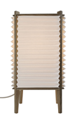 Beehave bordslampa small, vit/ek 39cm