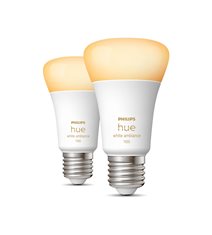 Philips Hue White Ambiance 2-pack E27 Smart bulb 8W