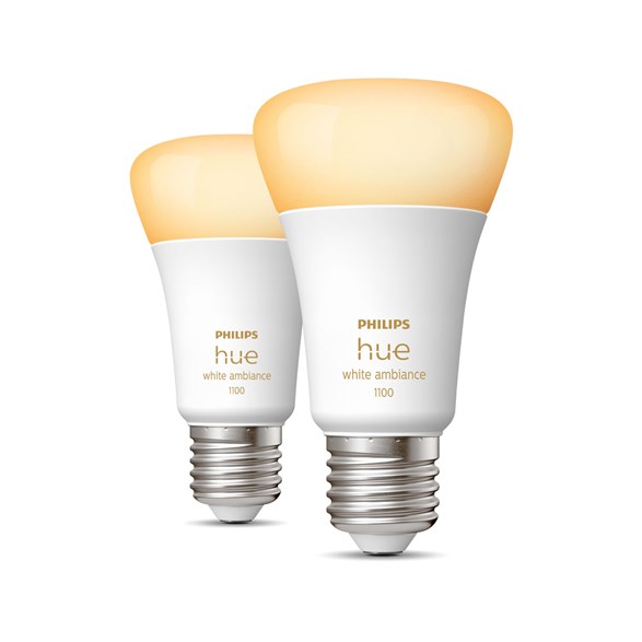 Philips Hue White Ambiance 2-pack E27 Smart bulb 8W