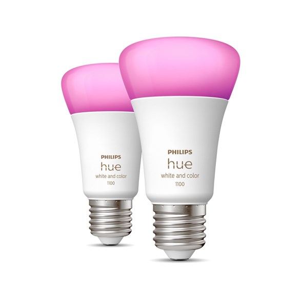 Philips Hue White & Color 2-pack E27 Smart bulb 6,5W