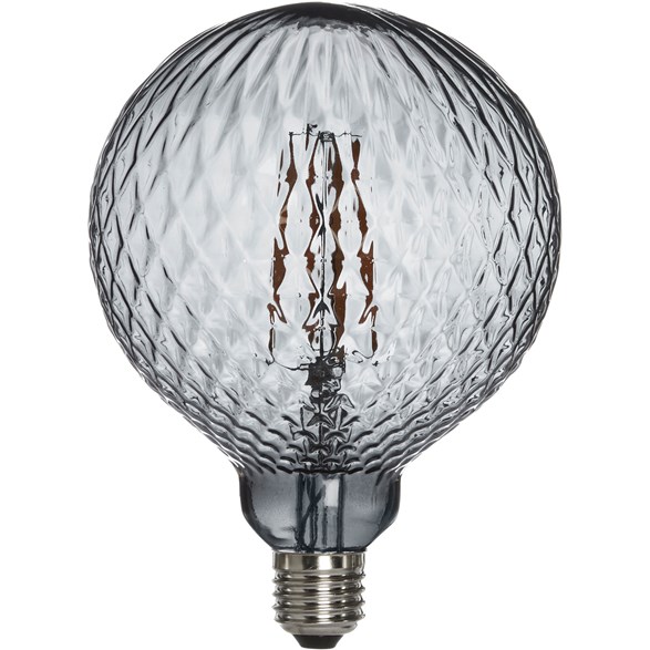 Elegance-LED glob 2W(15W) E27, grå 125mm dimbar