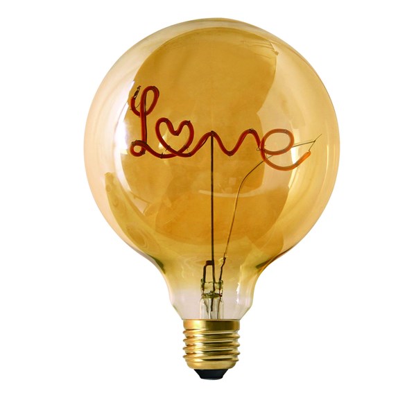 Filament-LED 2,5W words love standing, 125mm