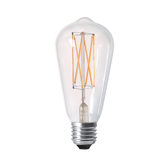 Elect LED E27 Filament Edison Clear 64mm 4W, Dimbar