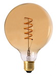 Elect Spiral LED E27 Fil Globe Gold 125mm 3W, Dimbar