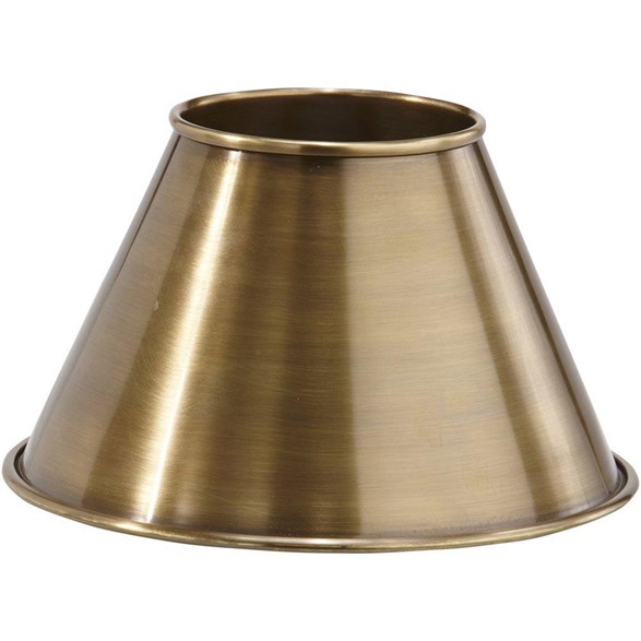 Classic Mässingskärm, Antikmässing 19cm
