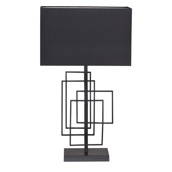 Paragon bordslampa, mattsvart/svart 69 cm