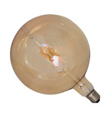 Filament-LED glob 4W E27, amber 180mm dimbar