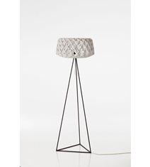 Pilke 60 tripod golvlampa, vit/svart