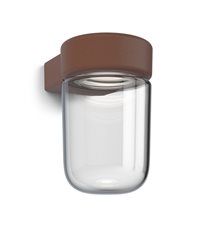 Vägglampa Moon roststruktur utomhus
