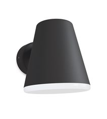 Vägglampa Mist svartstruktur utomhus