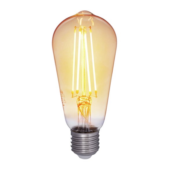 Airam Filament LED Edison Amber dimbar 2200K 4,5W E27 360lm
