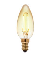 Airam Filament LED kronljus Amber dimbar 2200K 4,5W E14 360lm