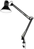 Venla bordslampa m. spännbart bordsfäste svart