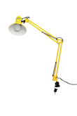 Venla bordslampa m. spännbart bordsfäste gul