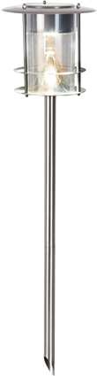 Solcellspollare Valencia 64,5cm, StainlessSteel
