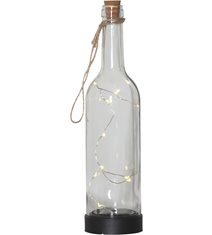 Solcellsdekoration Bottle 31cm, Transparent