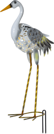 Solcellsdekoration Heron 55cm, Grey