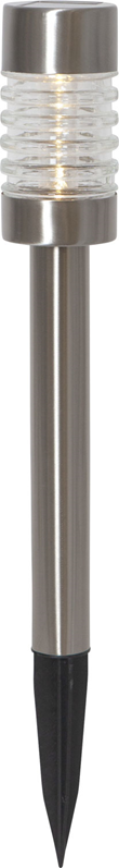 Solcellspollare Terni 42cm, Silver