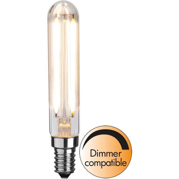 LED-lampa E14 rörlampa Clear, 3.3W(25W) dimbar
