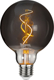 LED-lampa E27 glob 95mm Decoled Grace Smoke 3W