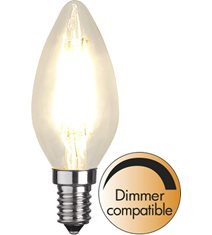 LED-lampa E14 kronljus 4,2W(40W) klar, dimbar
