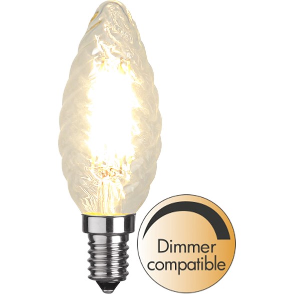 LED-lampa E14 kronljus klar 4,2W(40W)