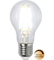 LED-lampa E27 normal Clear, 8W(65W) dimbar