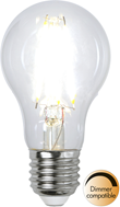 LED-lampa E27 normal Clear, 8W(65W) dimbar