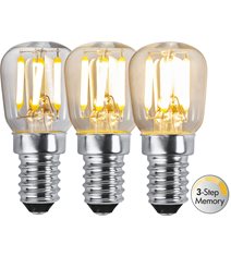 LED-lampa E14 päronlampa Clear3-stegsdimmerMemory, 2.5W(25W)