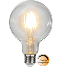 LED-lampa E27 glob Clear, 4.7W(40W) dimbar