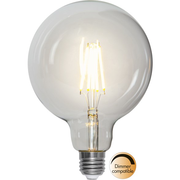 LED-lampa E27 glob Clear, 7.5W(60W) dimbar