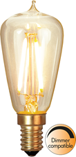 LED-lampa E14 edison Soft Glow, 1.9W dimbar